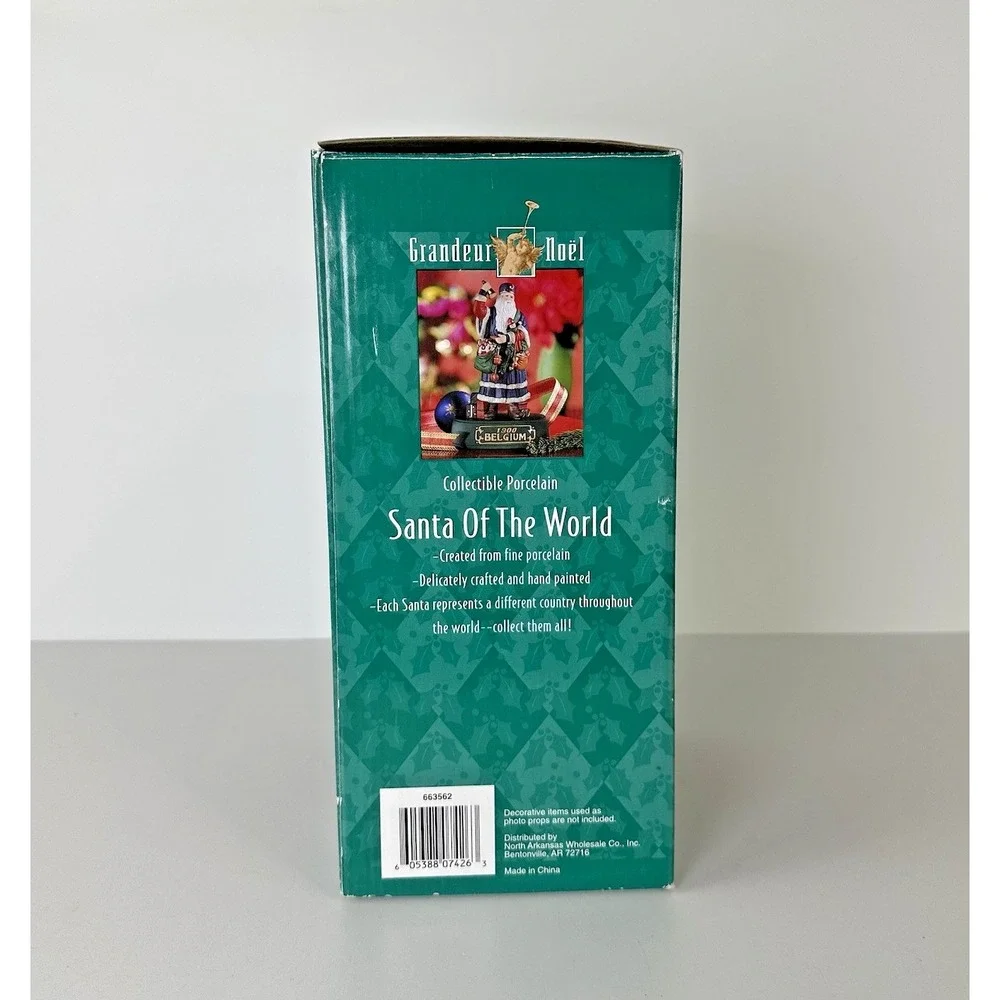 Grandeur Noel Santa of the World Hand Painted Olde World 1900 Belgium‎ With Box